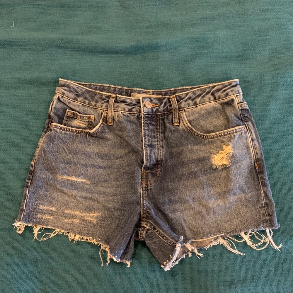 Topshop Moro Hayden cut-off shorts